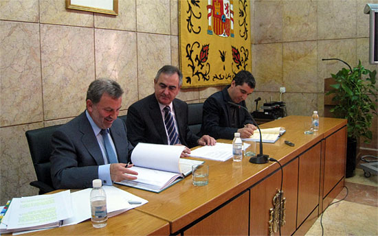 El presidente de ADIF, Antonio González Marín, el Delegado del Gobierno en la Región de Murcia, Rafael González Tovar, y el consejero de Cultura y Turismo, Foto 1