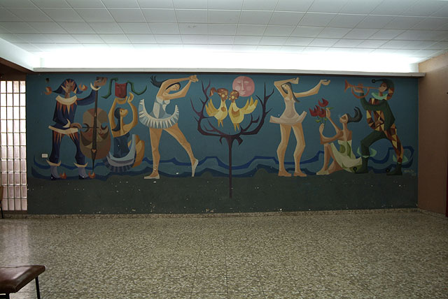 Comienza la complicada recuperación para el traslado del monumental mural de Párraga que se conserva en el Ateneo de Algezares - 3, Foto 3