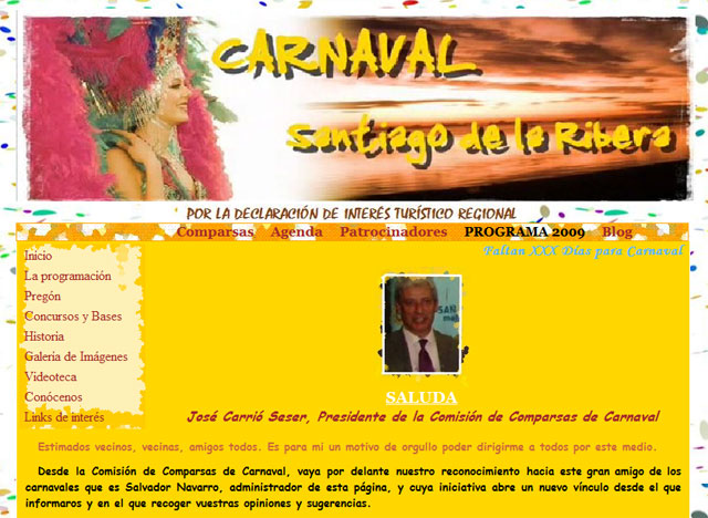 El Carnaval de Santiago de la Ribera ya dispone de web oficial - 1, Foto 1