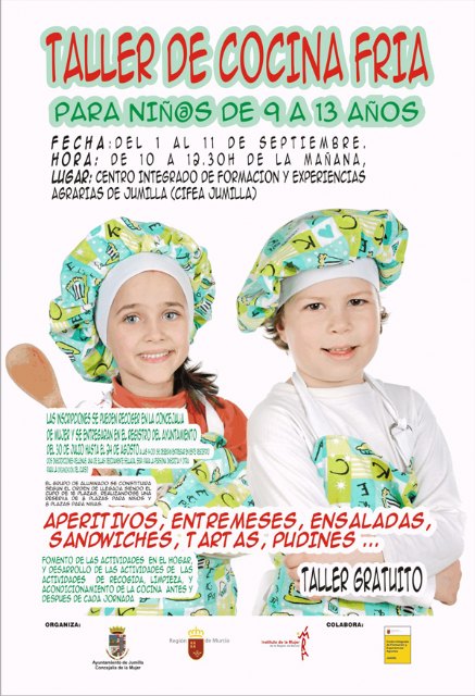 La concejalía de Mujer va a llevar a cabo un curso de cocina fría para niños y niñas - 2, Foto 2