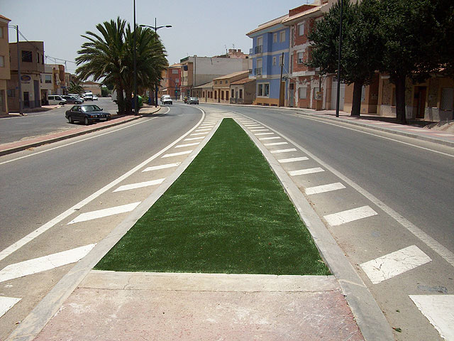 La mediana de la Avenida Gins Campos ha sido reparada, Foto 2