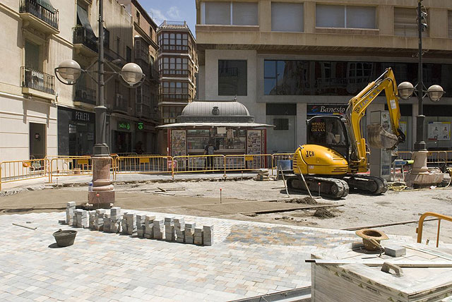 Las obras en La Puerta de Murcia llegan al Monumento al Procesionista - 2, Foto 2