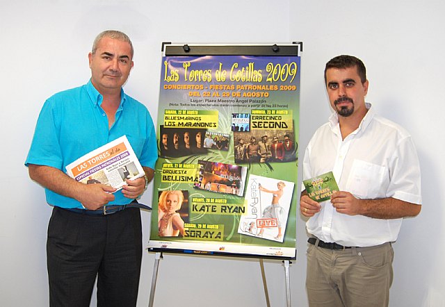 Kate Ryan, Soraya y los eventos populares y culturales, puntos fuertes de las Fiestas Patronales de Las Torres de Cotillas - 1, Foto 1