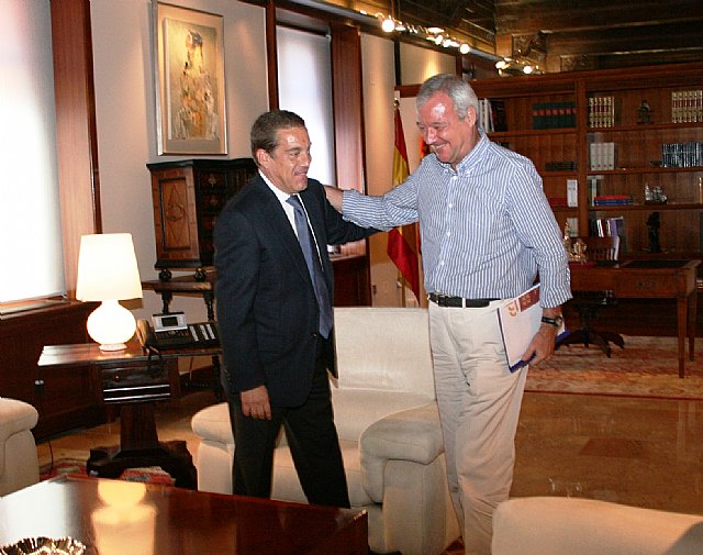 Valcárcel recibe al alcalde de Alcantarilla, Lázaro Mellado - 1, Foto 1
