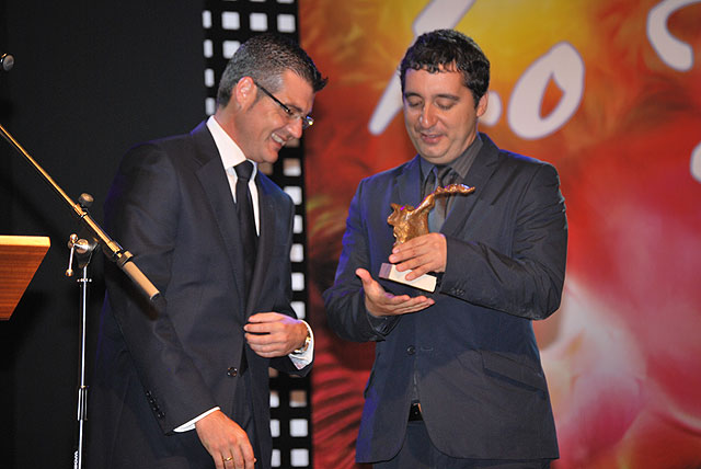 Daniel Garcia Madrid, alcalde del Ayuntamiento de Torre Pacheco y Pedro Alberto Cruz, consejero de Cultura y Deportes, Foto 1