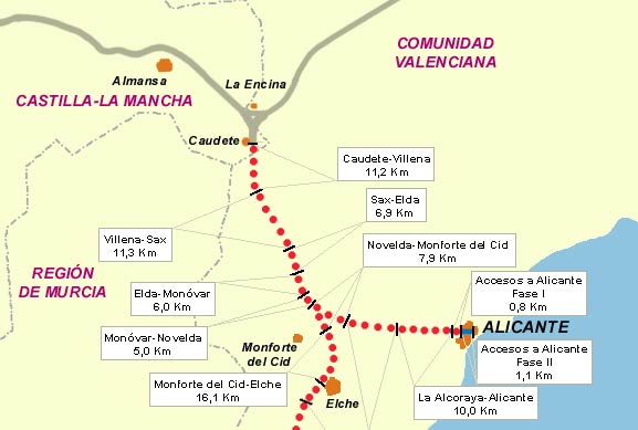 El Gobierno autoriza la instalación de vía en un tramo de más de 52 kilómetros, situado entre Caudete y Monforte del Cid - 1, Foto 1
