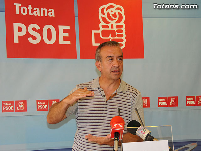 Juan Fco. Otálora, portavoz del PSOE de Totana, en una foto de archivo / Totana.com, Foto 1