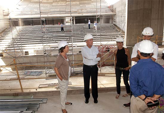 Valcárcel visita las obras del Auditorio y Palacio de Congresos Municipal de Cartagena - 1, Foto 1