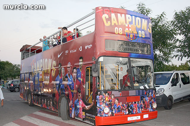 El autobús del Barça llega a Cehegín, este miércoles - 1, Foto 1