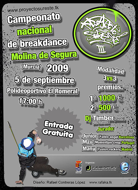 La tercera edición del Campeonato Nacional de Breakdance de Molina de Segura se celebra el próximo sábado 5 de septiembre - 2, Foto 2