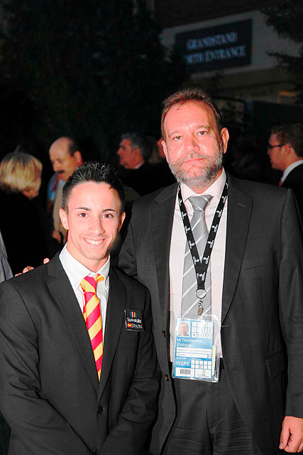 El estudiante murciano, José Luis Albarracín, junto al consejero de Educación, Formación y Empleo, Constantino Sotoca, Foto 1