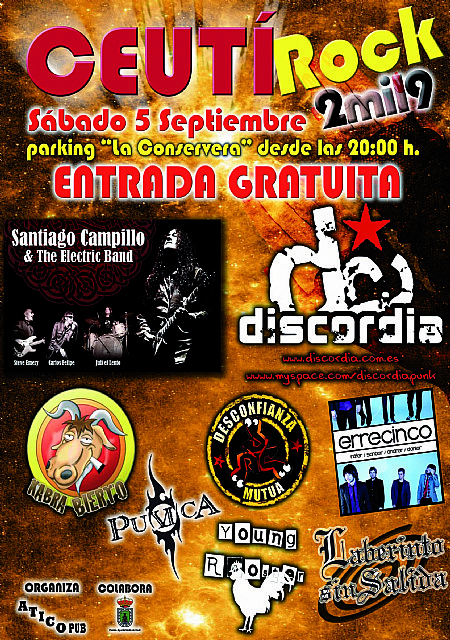 I Festival de Rock “Ceutirock” se celebra mañana en Ceuti - 1, Foto 1