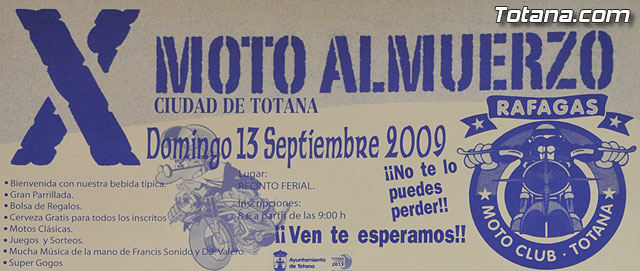 Ms de 600 personas se espera que participen en el “X Moto Almuerzo Ciudad de Totana” - 1