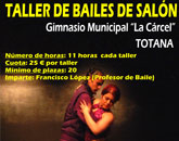 Organizan un “Taller de baile de saln”