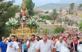 Llegada de la Virgen del Oro a la Ermita de los Santos Mdicos
