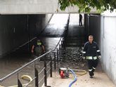 El Servicio de Emergencias Municipal de Lorca ha efectuado ocho intervenciones debido a las fuertes lluvias que acontecieron ayer por la tarde