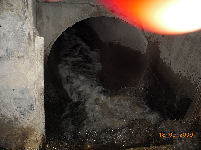 La CHS descubre vertidos al Segura desde la acequia de Las Torres de Cotillas - 1, Foto 1
