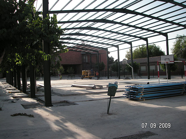 La evolución de las obras del Plan–E en Alguazas - 1, Foto 1