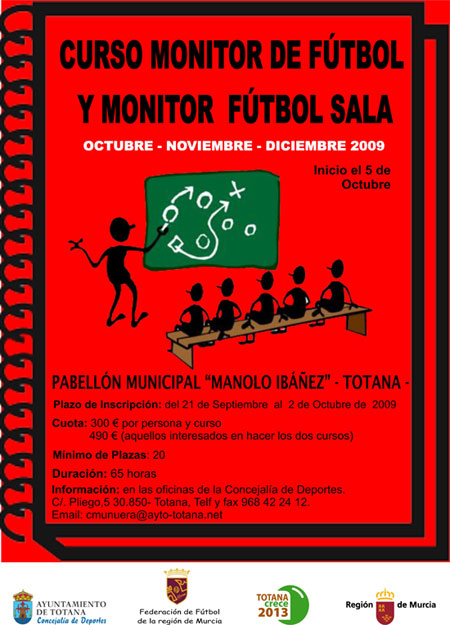 La Concejalía de Deportes organiza los cursos de “Monitor de fútbol” y de “Fútbol sala”, Foto 2