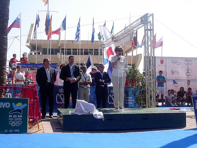 Esta mañana se ha celebrado la ceremonia inaugural de la Copa de Europa de Triatlón en Santiago de la Ribera - 1, Foto 1