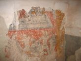 Las obras de los anexos del Santuario de La Santa de Totana dejan a la luz pinturas del Siglo XVIII
