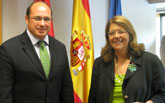 Pedro Antonio Sánchez se reúne con la presidenta de la Asamblea de Madrid