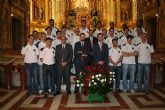 El CB Murcia realiza la Ofrenda Floral a la Virgen de la Fuensanta