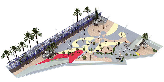 Así  quedará la nueva ordenación exterior de la Plaza de Entrevías de Alcantarilla, debajo de ella dos plantas de aparcamientos subterráneos con 508 plazas de aparcamiento., Foto 1