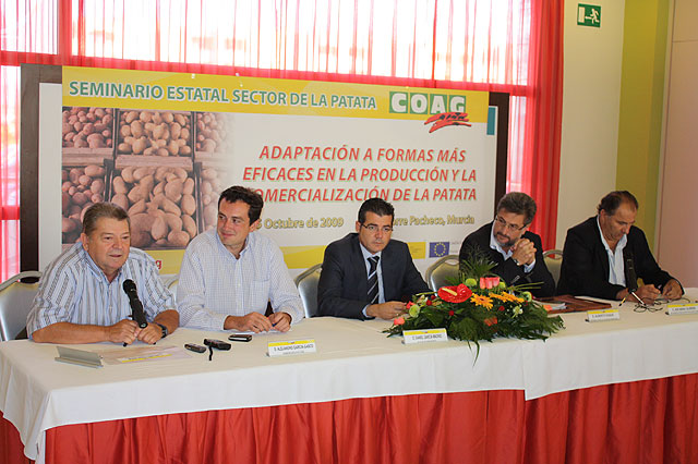 El Alcalde de Torre-Pacheco inaugura el Seminario Estatal de Patata de COAG - 1, Foto 1