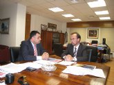 El alcalde de Totana y el consejero de Universidades, Empresa e Investigación mantuvieron una reunión de trabajo