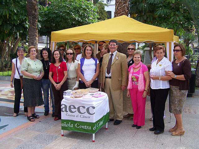 Ayuntamiento y AECC instalan una mesa informativa sobre el cáncer de mama en la Plaza de España - 1, Foto 1