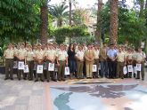 Recepcin oficial a un grupo de militares del Acuartelamiento General 'Lpez Pinto' de Cartagena