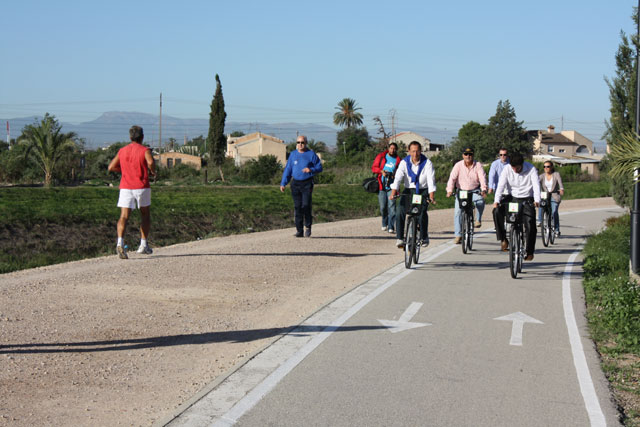 El Alcalde asegura que el carril bici a Contraparada potencia el carácter de Murcia como ciudad saludable y agradable - 1, Foto 1