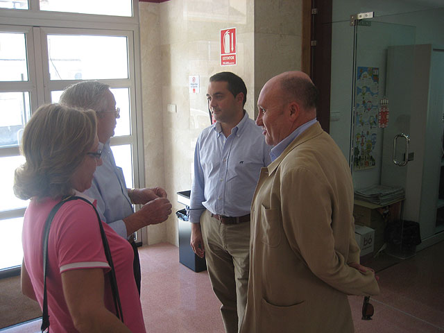 Gómez visita el estado de las obras del nuevo salón multiosos del Centro Cultural de Churra - 3, Foto 3