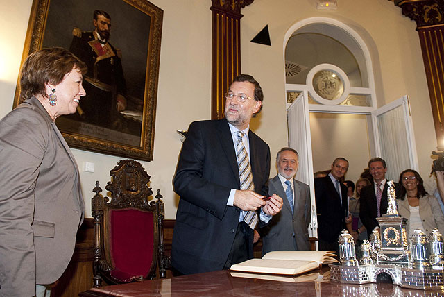 Mariano Rajoy en el Palacio Consistorial y el Teatro Romano - 4, Foto 4