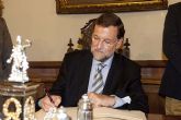 Mariano Rajoy en el Palacio Consistorial y el Teatro Romano