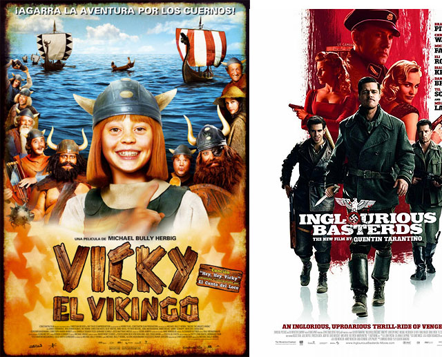 La película infantil “Vicky el vikingo” y la nueva película de Quentin Tarantino “Malditos bastardos”, en el Cine Velasco este fin de semana, Foto 1