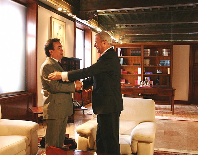Valcárcel recibe al presidente del sindicato de enseñanza ANPE - 2, Foto 2
