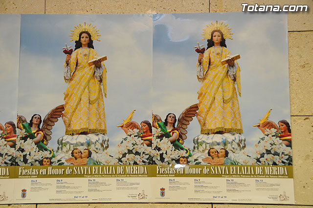 Presentado el programa de actos religiosos de las fiestas de Santa Eulalia 2009 - 1