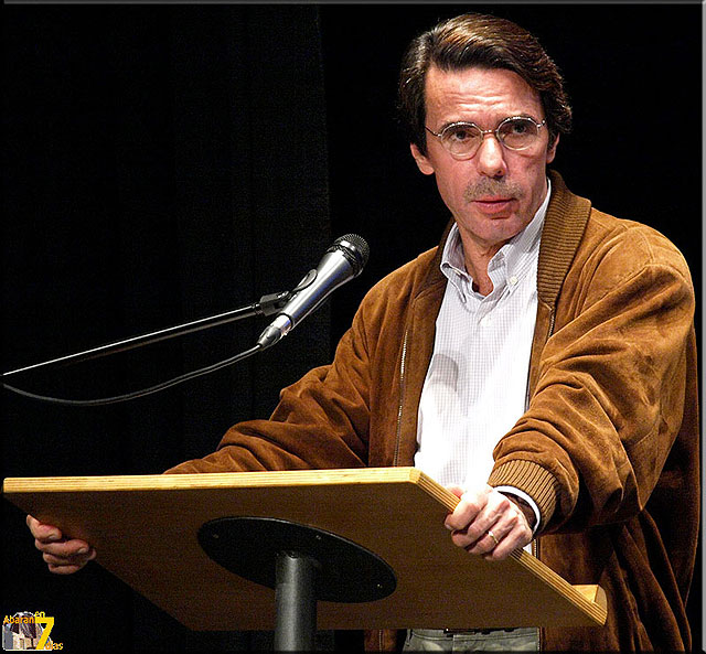 José María Aznar durante su discurso en Abarán, Foto 1