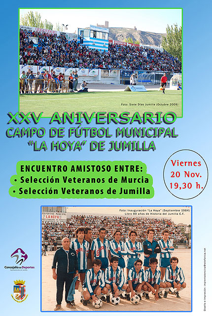 Un encuentro amistoso de veteranos de Murcia y de Jumilla conmemorarán el XXV aniversario del campo ‘La Hoya’ - 2, Foto 2