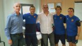 La dirección del fútbol base del F.C.Cartagena se reúne con los responsables del área de fútbol base del F.C.Barcelona