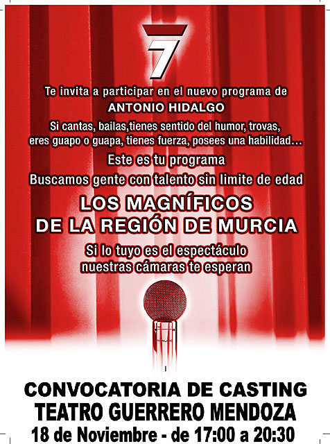 Casting de talentos de la 7 Región de Murcia, esta tarde en Abarán - 1, Foto 1