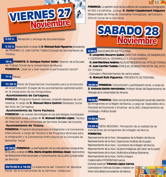 Ayuntamiento y FEDASIM organizan unas jornadas regionales de formación e Inmigración, Foto 2