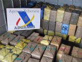 La Agencia Tributaria aprehende 3.200 kilogramos de hachís en el Puerto de los Urrutias