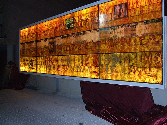 Blanca inaugura un muro-luz del artista murciano Abellán Juliá - 2, Foto 2