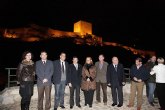 La nueva iluminación del castillo de Lorca cuenta con 1.145 metros de extensión