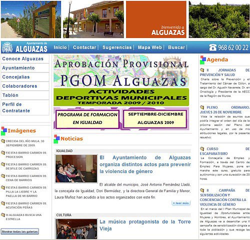 La página Web del Ayuntamiento de Alguazas llega a las 100.000 visitas - 1, Foto 1