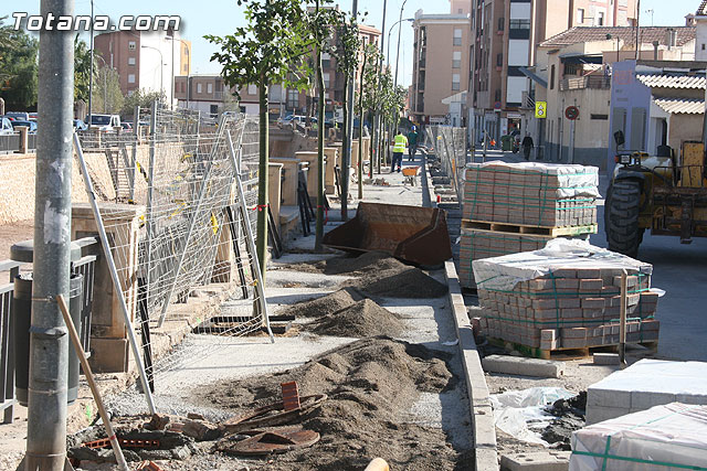 El paseo de la Avenida Rambla de La Santa comienza a transformar su imagen gracias a las obras de remodelacin que se estn ejecutando - 14