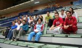 Los alumnos de TAFAD del IES Juan Carlos I presencian el entrenamiento del CB Murcia